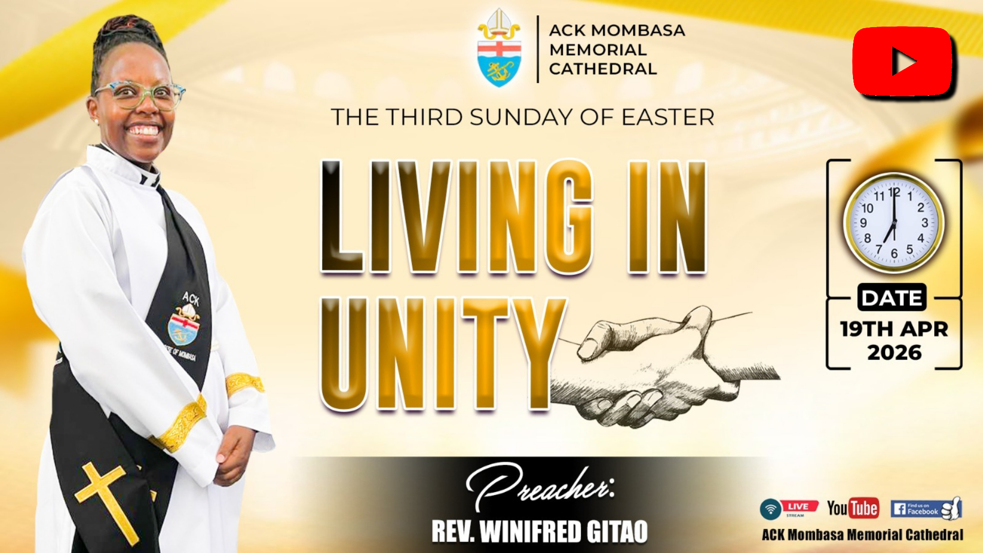 SERVICE SERMON: LIVING IN UNITY